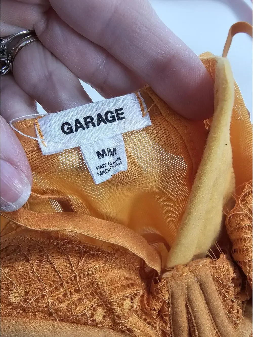 Garage Orange Mesh & Lace Bustier Corset Top - Picture 8 of 12